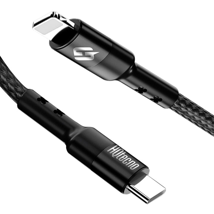 Cavo USB-C a Lightning Ricarica Rapida PD Fast 18W in Nylon Compatibile con iPhone (1m 2m) - HQtecno