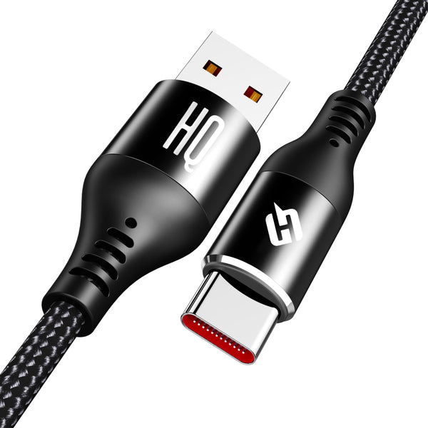 Cavo USB Type-C 5A Ricarica SuperCharge in Nylon per Huawei SCP FCP Pro P40 P30 Mate Honor 20 10 - HQtecno