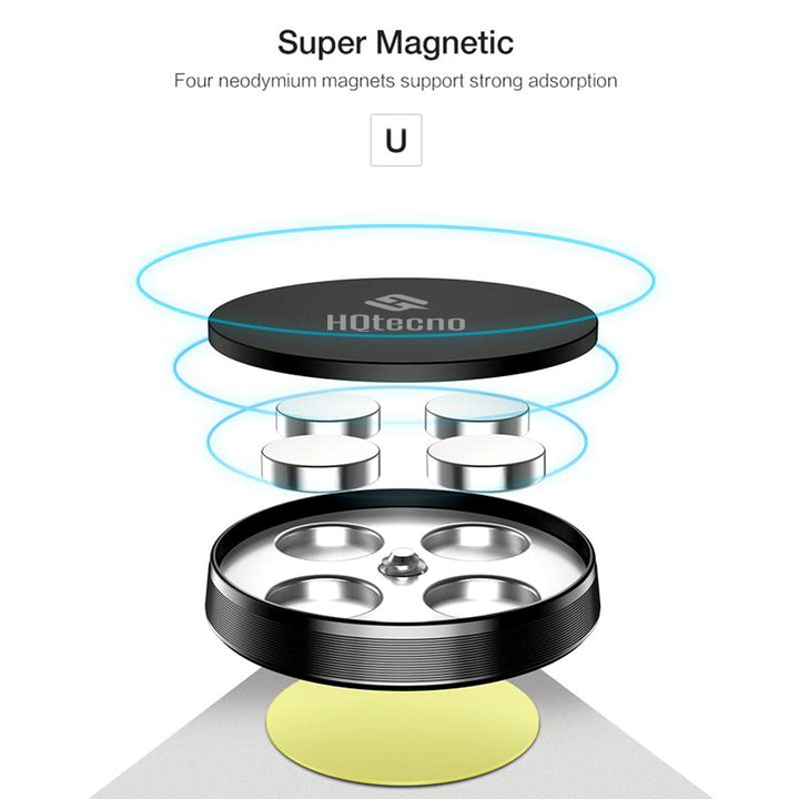 Supporto Magnetico a Calamita per Smartphone Auto Muro Porta Cellulare Adesivo Multifunzionale - HQtecno