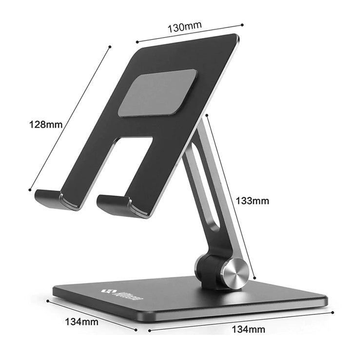 Supporto Tablet Pieghevole da Tavolo in Alluminio Stand Robusto e Angoli Regolabili - HQtecno