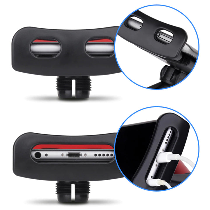 Supporto Poggiatesta da Auto Sedile Posteriore Rotazione Regolabile 360 Gradi per Smartphone Tablet - HQtecno