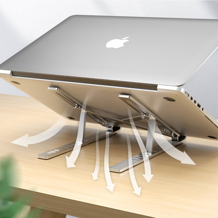 Supporto per Tablet Regolabile Stand Pieghevole in Alluminio per PC Portatile Laptop MacBook iPad - HQtecno