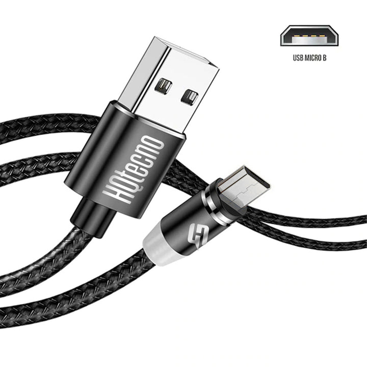 Cavo Magnetico USB Ricarica Type-C / Micro-USB / 8 Pin Lightning Rotazione 360°con Indicatore LED - HQtecno